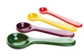 Colored Measuring Spoons Royalty Free Stock Photo