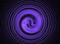 Spiral blue fractal