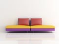 Colored modern couch