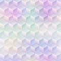 Colored mosaic seamless pattern with grunge effect