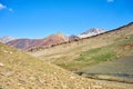 Colored mountains in Kichik-Alai valley Royalty Free Stock Photo