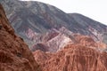 Colored mountains near Purmamarca and Humahuaca, Argentina Royalty Free Stock Photo