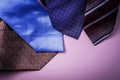 Colored neckties Royalty Free Stock Photo