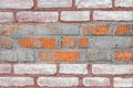 Colored old painted brickwork wall texture background Royalty Free Stock Photo