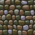 Colored old stone texture, vector seamless background Royalty Free Stock Photo