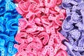 Colored orthodontic impression trays Royalty Free Stock Photo