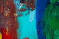 Colored paint strokes. Abstract art background. Detail of a work of art. Contemporary Art. Colorful texture. thick paint Royalty Free Stock Photo