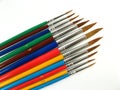 Colored paintbrushes Royalty Free Stock Photo