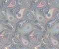 Colored paisley pattern