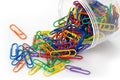 Colored paper clips Royalty Free Stock Photo