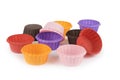 Colored paper molds for muffins