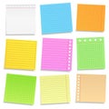 Colored Paper Notes Royalty Free Stock Photo
