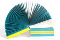 Colored paper records Royalty Free Stock Photo