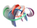 Colored paper ribbon Royalty Free Stock Photo