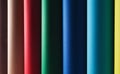 Colored paper in rolls multicolored cylindrical cardboard