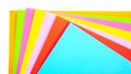 Colored paper set. creativity and creativity. background geometric abstraction Royalty Free Stock Photo