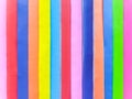 Colored paper strips decorate on board Royalty Free Stock Photo