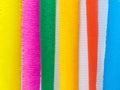 Colored paper strips decorate on board Royalty Free Stock Photo