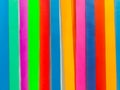Colored paper strips decorate on board Royalty Free Stock Photo