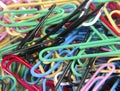 Colored Paperclips Royalty Free Stock Photo