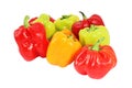 Colored paprika pepper isolated Royalty Free Stock Photo