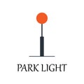 colored park light icon. Element of web icon for mobile concept and web apps. Detailed colored park light icon can be used for web