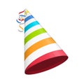 Colored party hat.