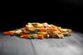 Colored pasta Royalty Free Stock Photo