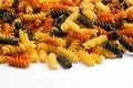 Colored Pasta Spill Royalty Free Stock Photo