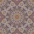 Colored pattern with decorative symmetric ornaments