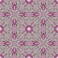 Colored pattern with decorative symmetric ornaments