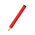 Colored pencil: office and school supplies isolated icon Royalty Free Stock Photo