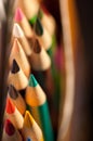Colored Pencil Points Royalty Free Stock Photo