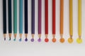 Colored pencil points Royalty Free Stock Photo