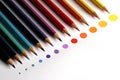 Colored pencil points Royalty Free Stock Photo