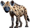 Colored-pencil sketch of a hyena. AI-Generated.