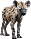 Colored-pencil sketch of a hyena. AI-Generated.