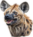 Colored-pencil sketch of a hyena. AI-Generated.