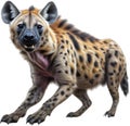 Colored-pencil sketch of a hyena. AI-Generated.