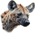 Colored-pencil sketch of a hyena. AI-Generated.