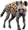 Colored-pencil sketch of a hyena. AI-Generated.