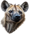 Colored-pencil sketch of a hyena. AI-Generated.
