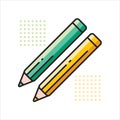 Colored Pencil vector Royalty Free Stock Photo