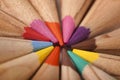 Colored Pencils Abstract! Circle Royalty Free Stock Photo