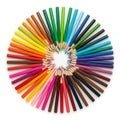 Neatly organized by color, creating a visually appealing gradient effe Royalty Free Stock Photo