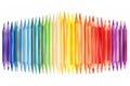 Rainbow Colored Pencils Background Royalty Free Stock Photo