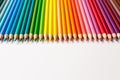 Colored Pencils and Crayons Royalty Free Stock Photo