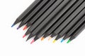 Colored pencils for drawing. Isolated on a white background Royalty Free Stock Photo