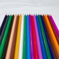 Colored pencils, isolated on the white background Royalty Free Stock Photo