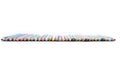 Colored pencils laid out in a row, on a white background, will be printed, copy space, Royalty Free Stock Photo